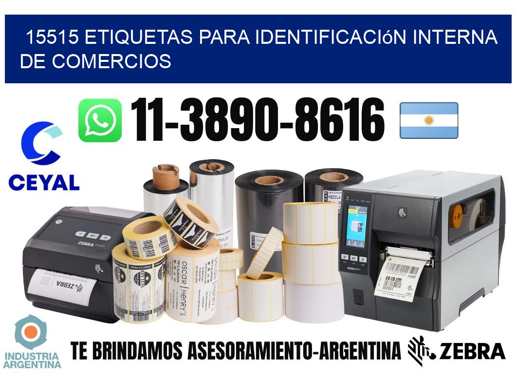15515 Etiquetas para identificación interna de comercios