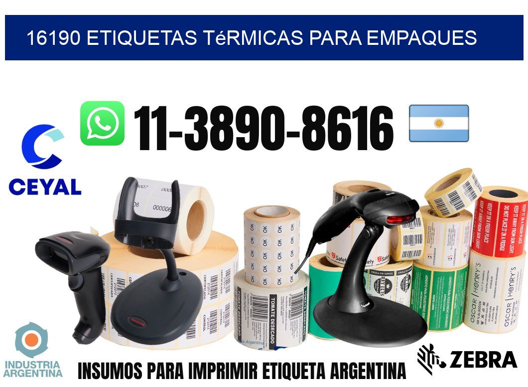 16190 Etiquetas térmicas para empaques
