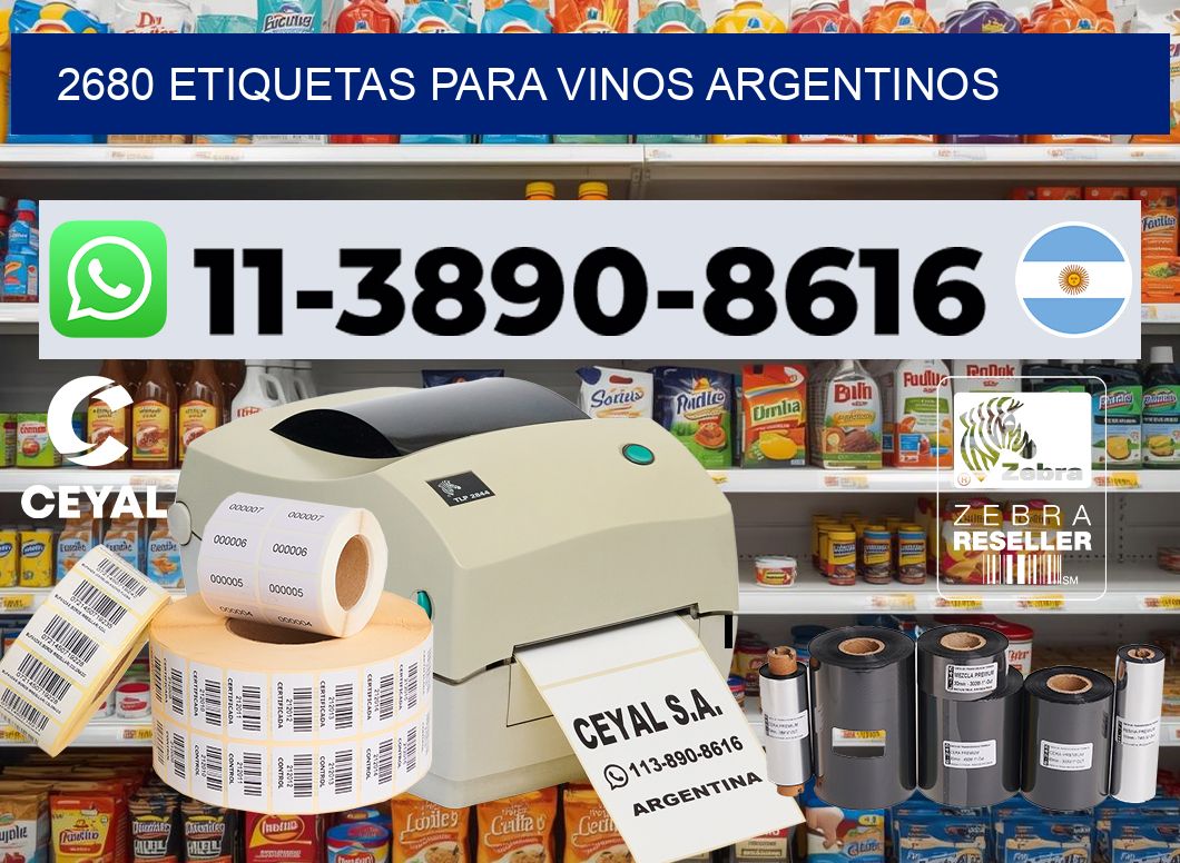 2680 Etiquetas para vinos argentinos