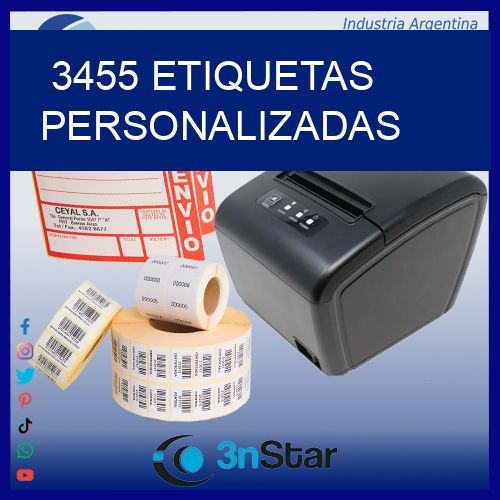 3455 etiquetas personalizadas