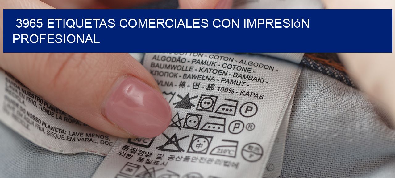 3965 Etiquetas comerciales con impresión profesional