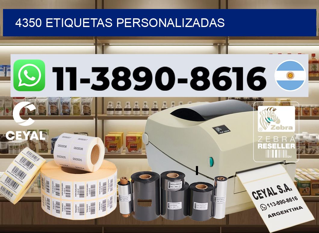 4350 etiquetas personalizadas