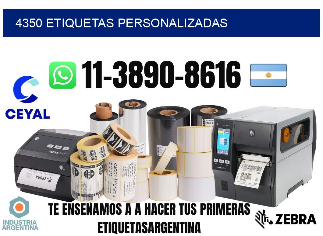4350 etiquetas personalizadas