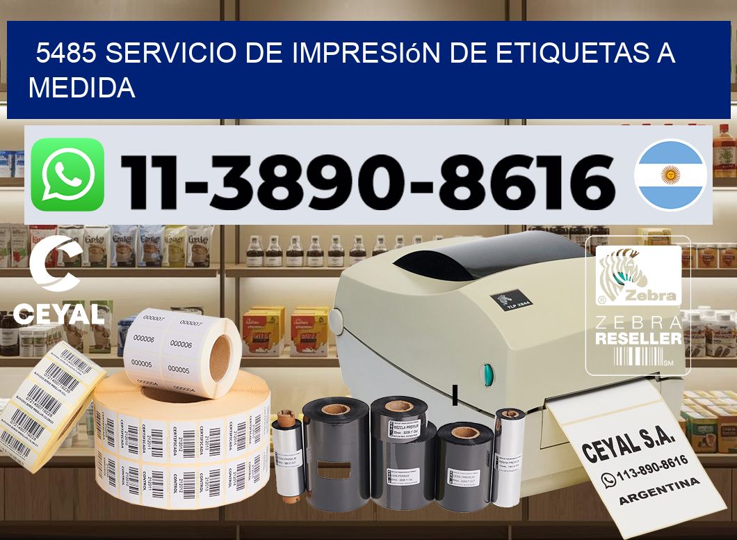 5485 Servicio de impresión de etiquetas a medida