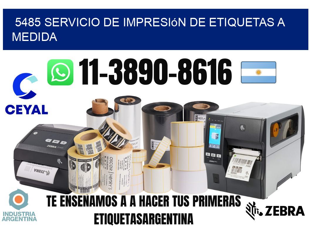 5485 Servicio de impresión de etiquetas a medida