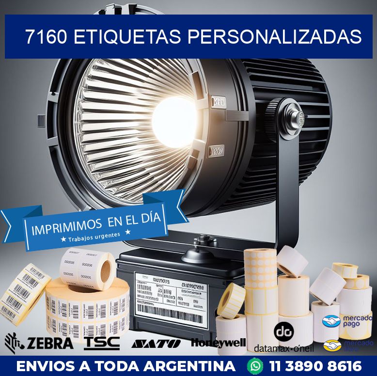 7160 etiquetas personalizadas