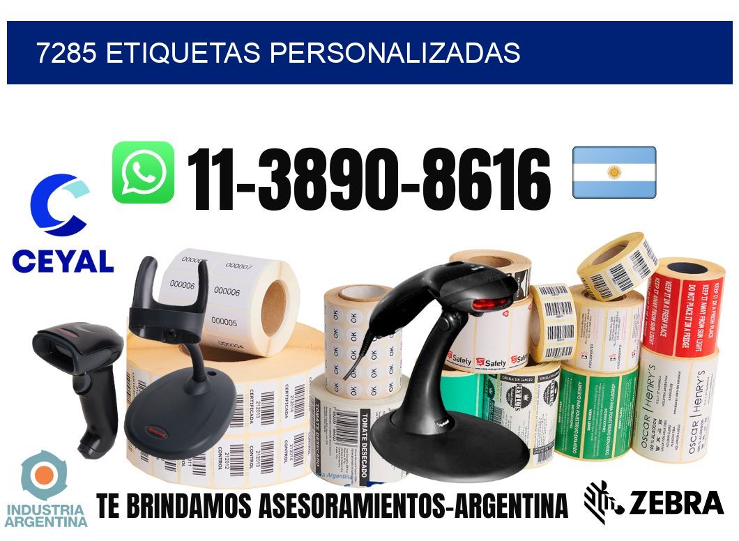 7285 etiquetas personalizadas