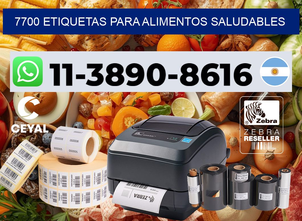 7700 Etiquetas para alimentos saludables
