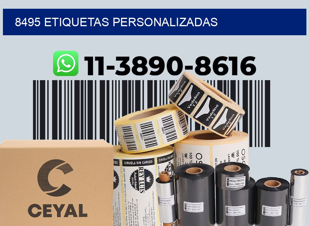 8495 etiquetas personalizadas
