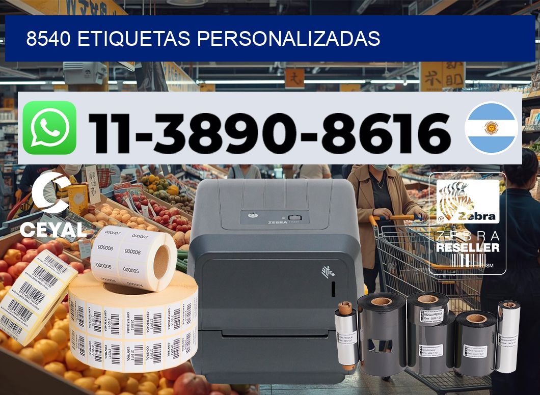 8540 etiquetas personalizadas