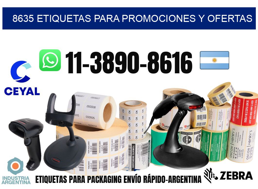 8635 Etiquetas para promociones y ofertas