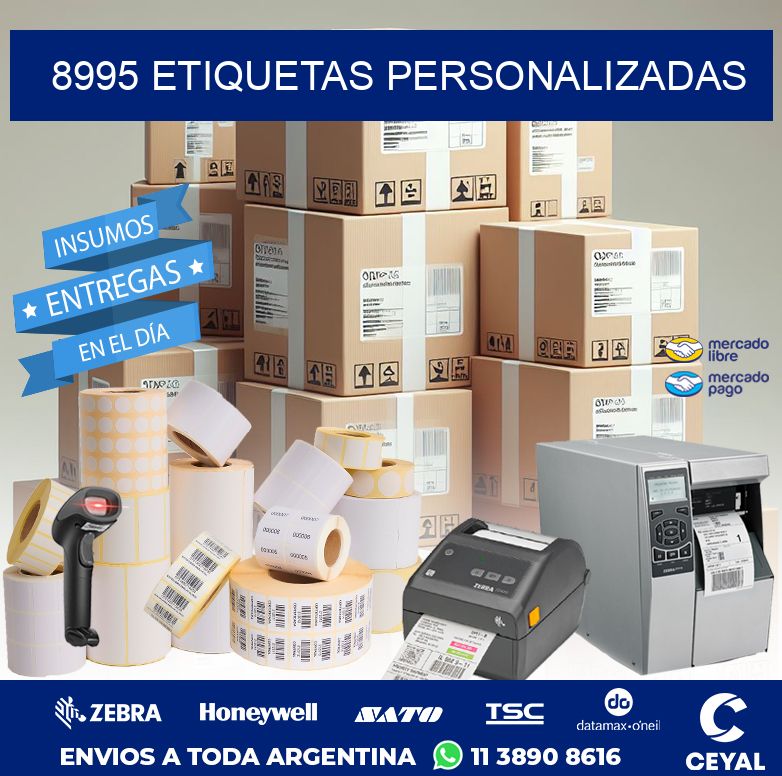 8995 etiquetas personalizadas