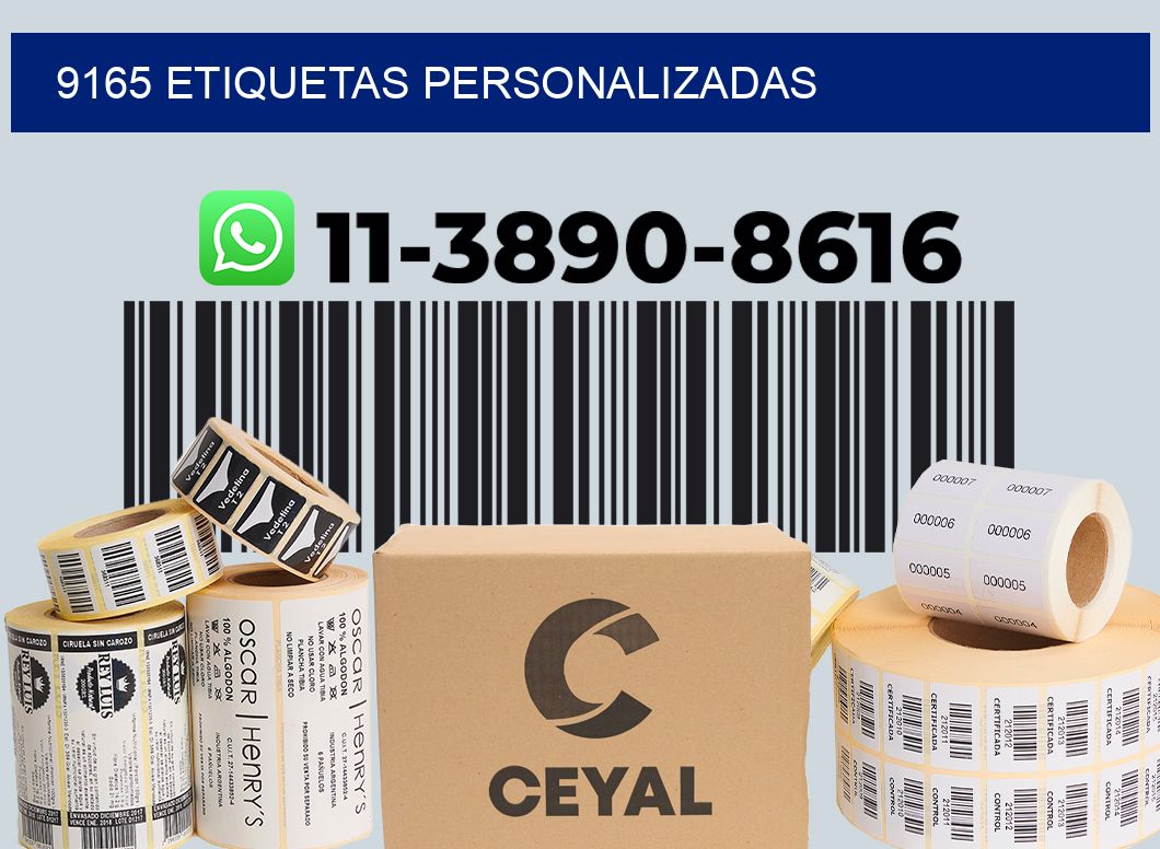 9165 etiquetas personalizadas
