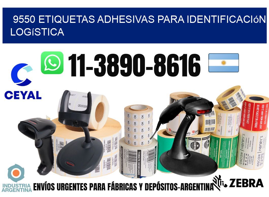9550 Etiquetas adhesivas para identificación logística