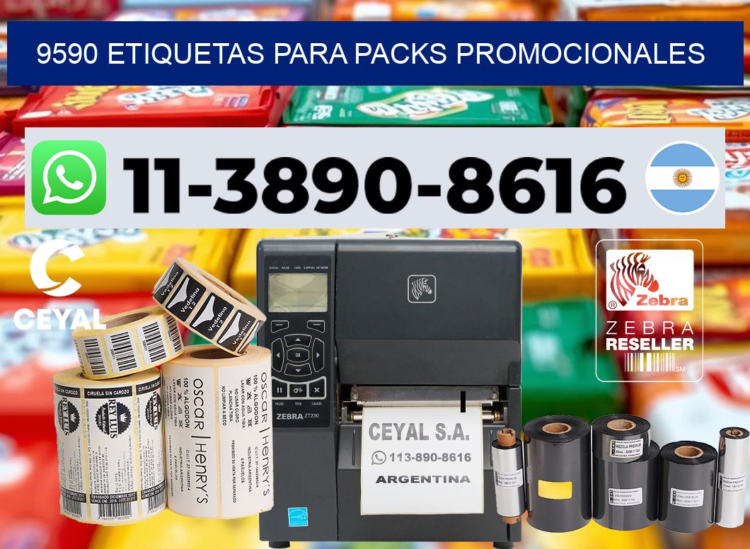 9590 Etiquetas para packs promocionales