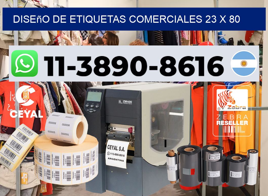 diseño de etiquetas comerciales 23 x 80