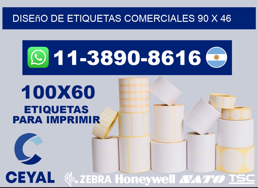 diseño de etiquetas comerciales 90 x 46