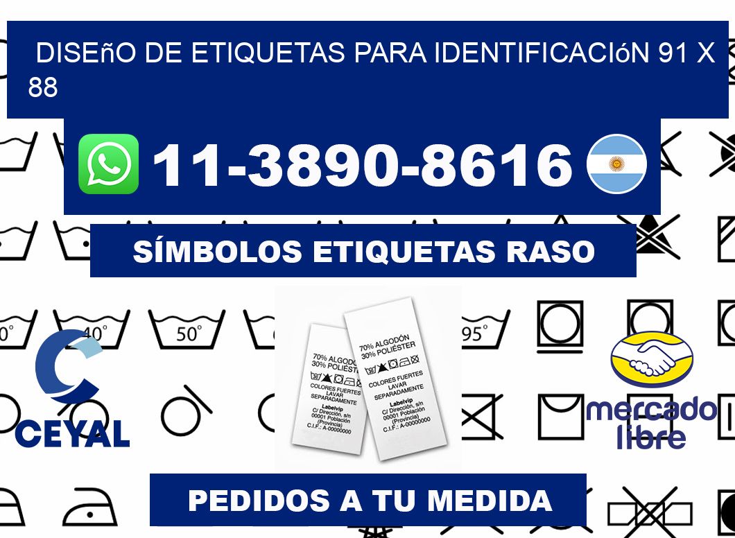 diseño de etiquetas para identificación 91 x 88