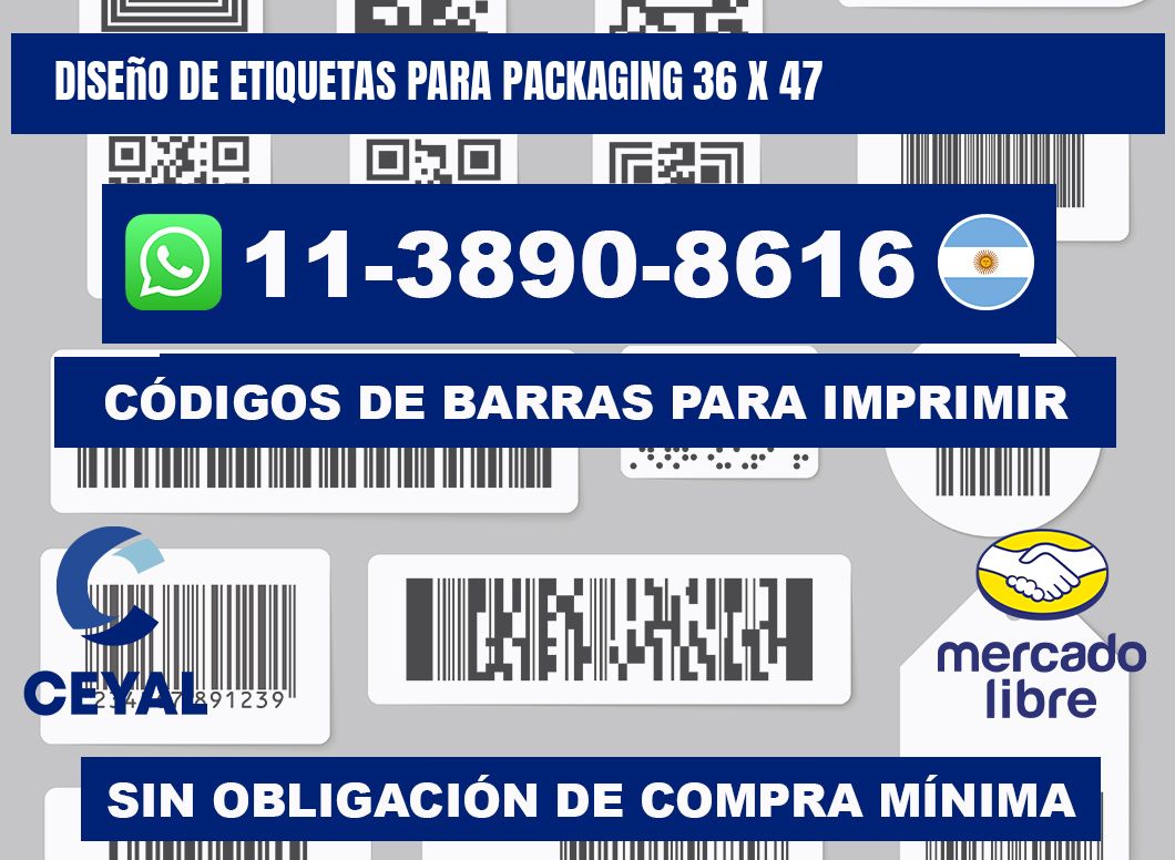 diseño de etiquetas para packaging 36 x 47