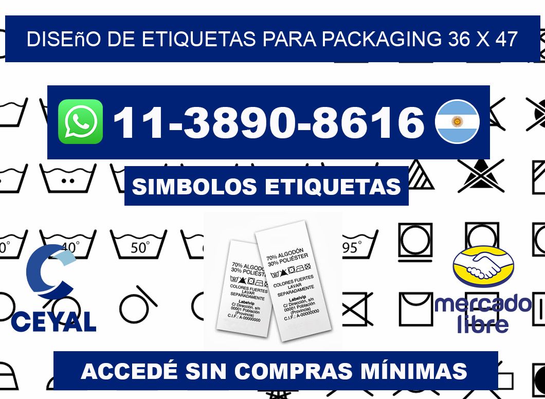 diseño de etiquetas para packaging 36 x 47