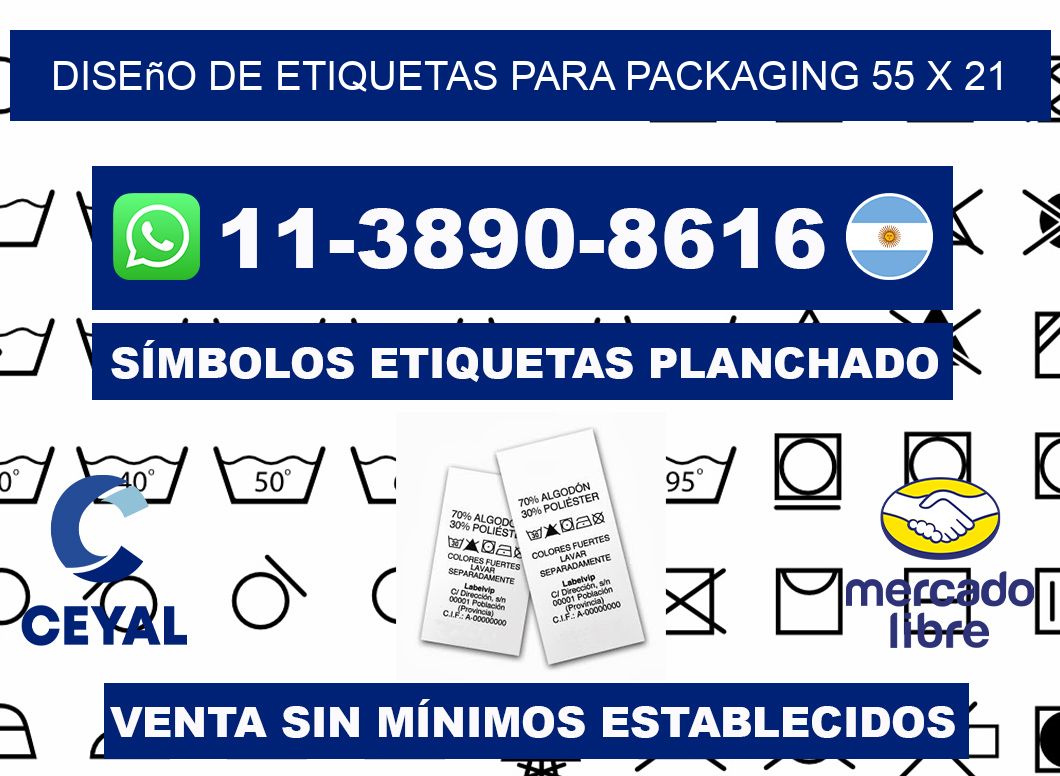 diseño de etiquetas para packaging 55 x 21