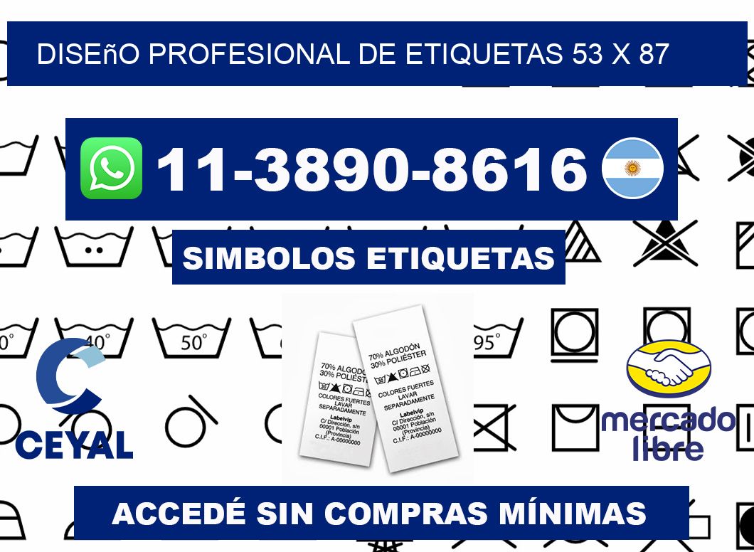 diseño profesional de etiquetas 53 x 87