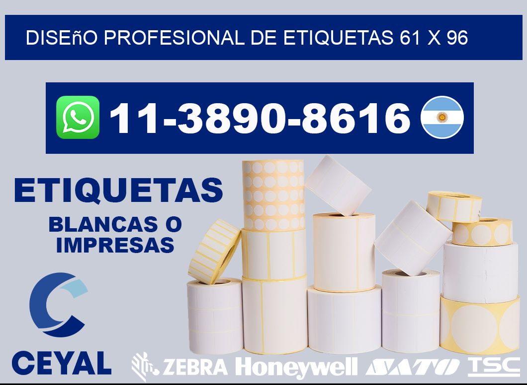 diseño profesional de etiquetas 61 x 96