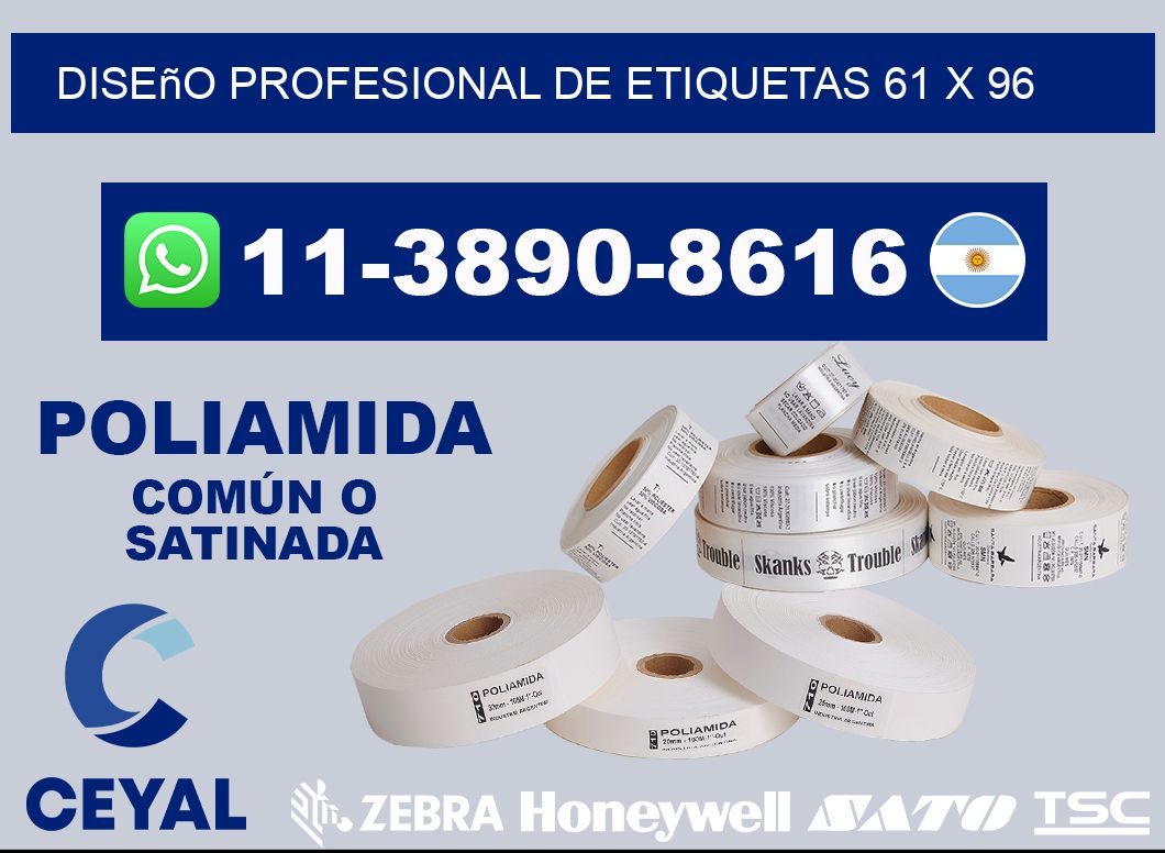 diseño profesional de etiquetas 61 x 96