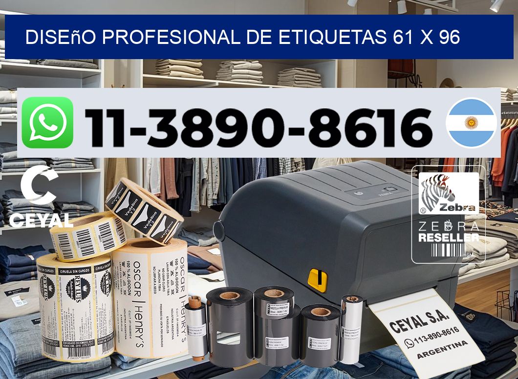 diseño profesional de etiquetas 61 x 96