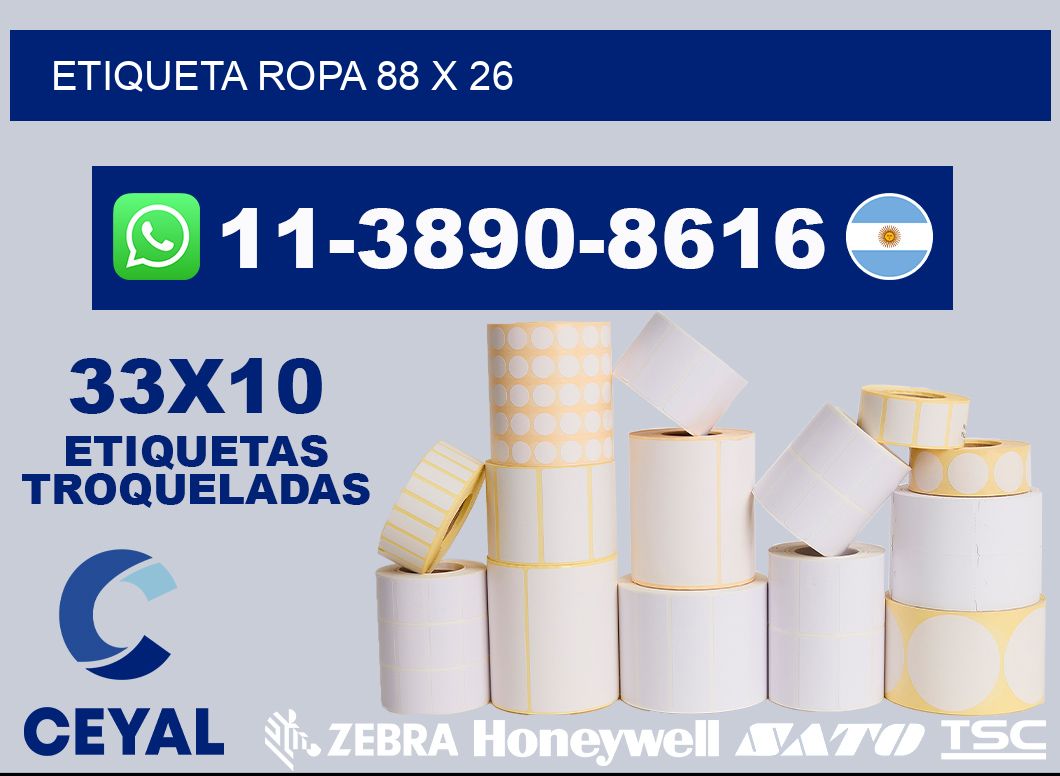 etiqueta ropa 88 x 26