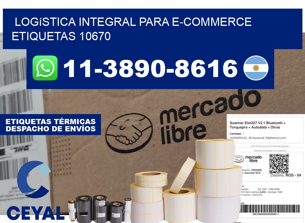 Logística integral para e-commerce etiquetas 10670