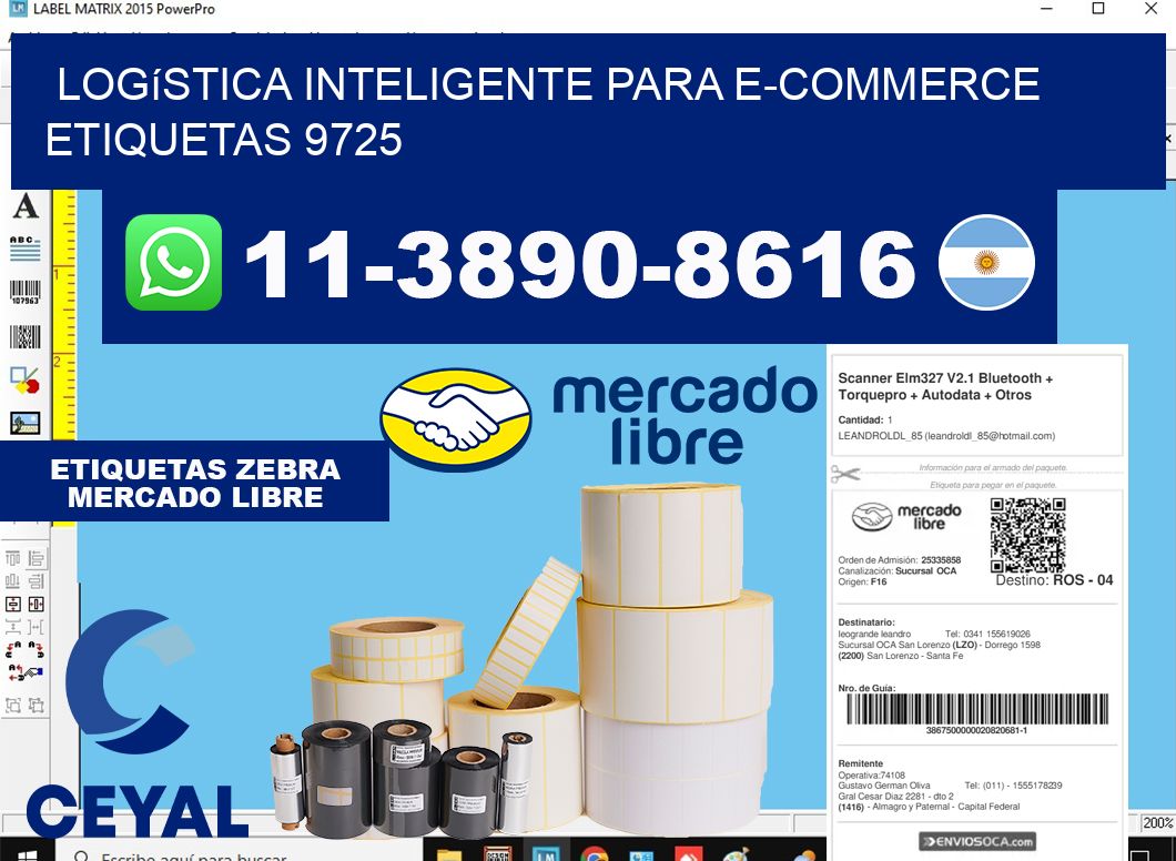 Logística inteligente para e-commerce etiquetas 9725