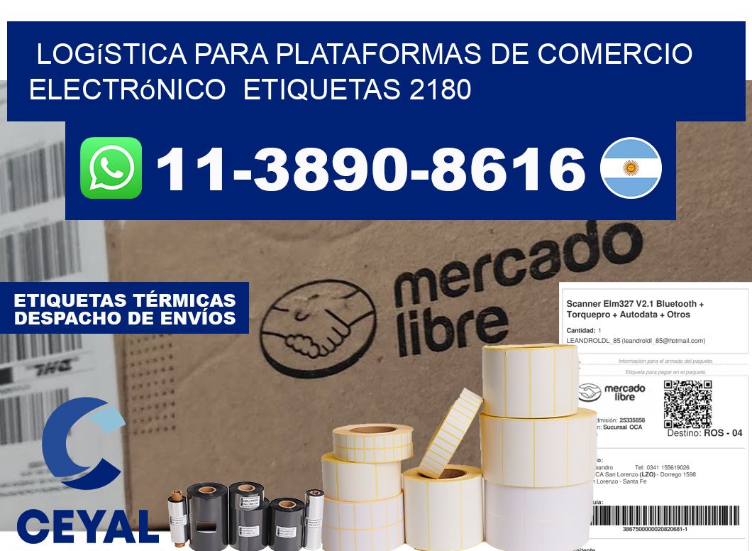 Logística para plataformas de comercio electrónico etiquetas 2180