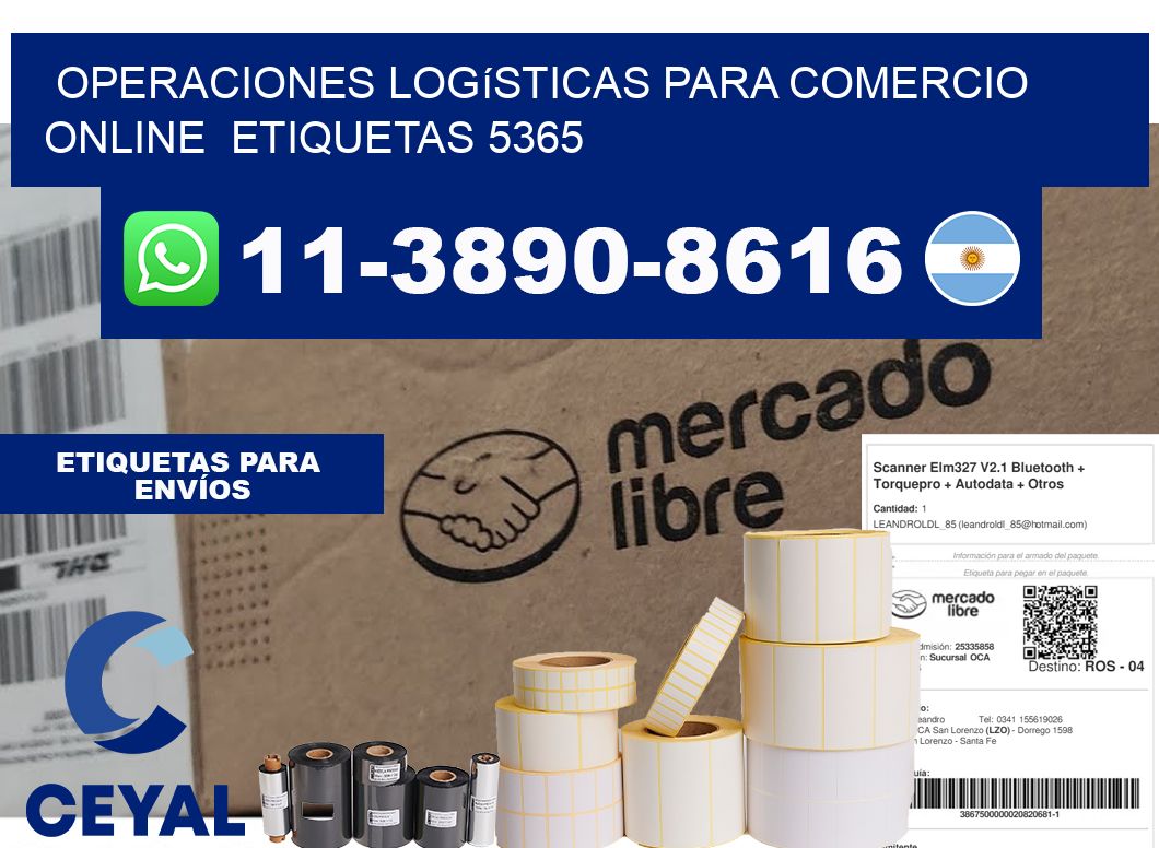 Operaciones logísticas para comercio online etiquetas 5365