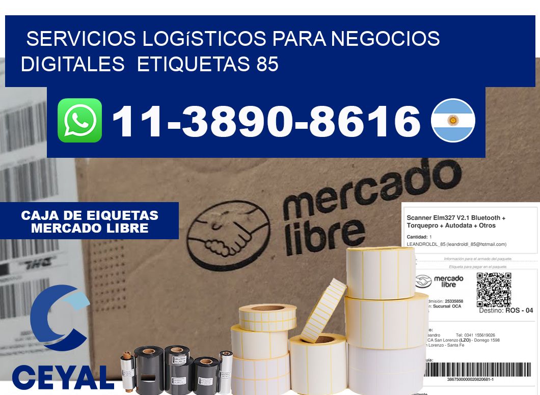 Servicios logísticos para negocios digitales etiquetas 85