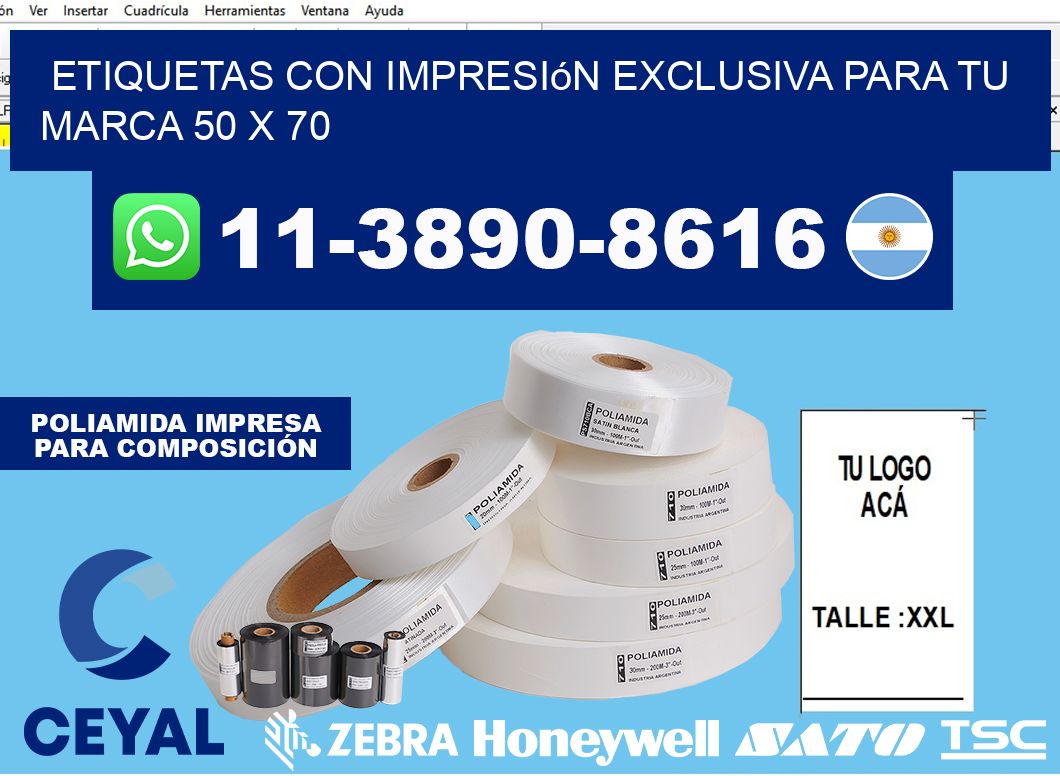 etiquetas con impresión exclusiva para tu marca 50 x 70