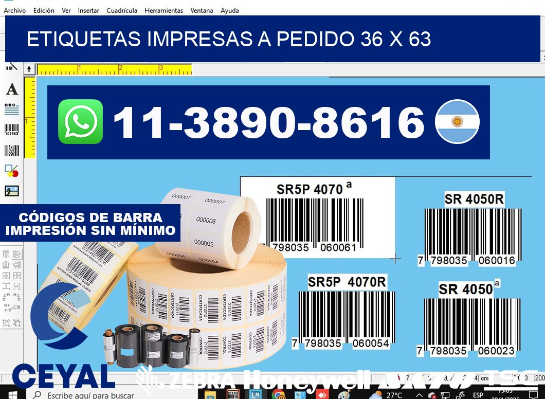 etiquetas impresas a pedido 36 x 63