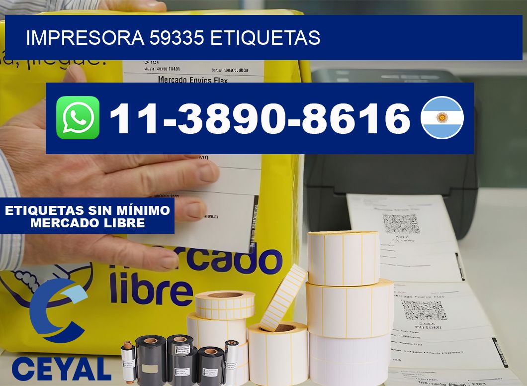 impresora 59335 etiquetas