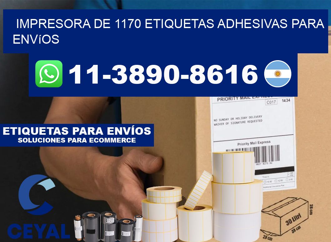 impresora de 1170 etiquetas adhesivas para envíos