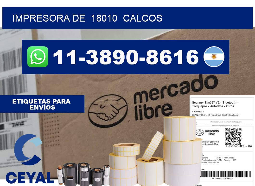impresora de 18010 calcos