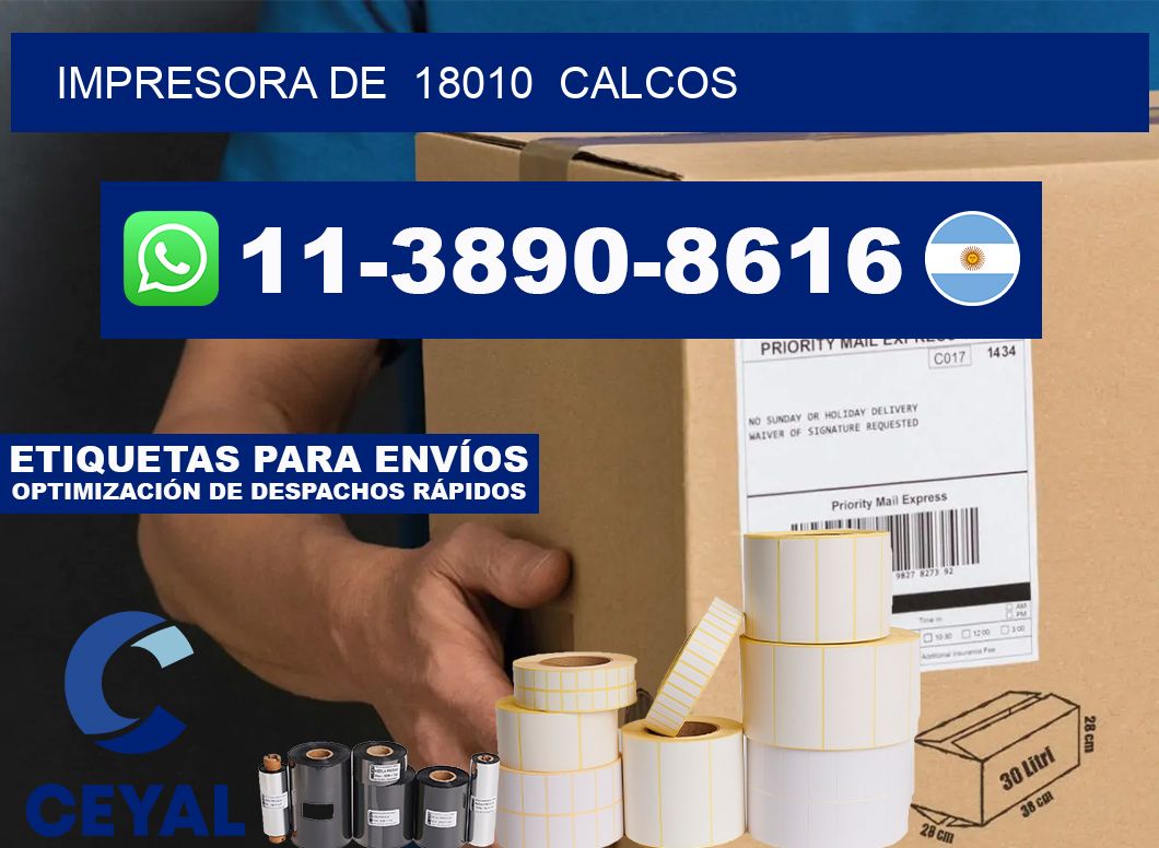impresora de 18010 calcos