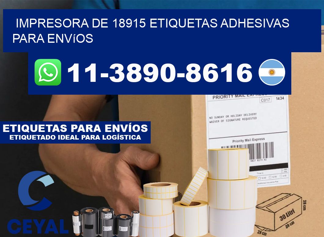 impresora de 18915 etiquetas adhesivas para envíos