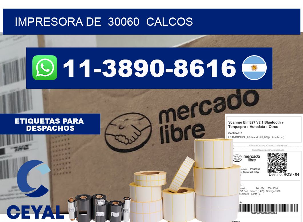 impresora de  30060  calcos