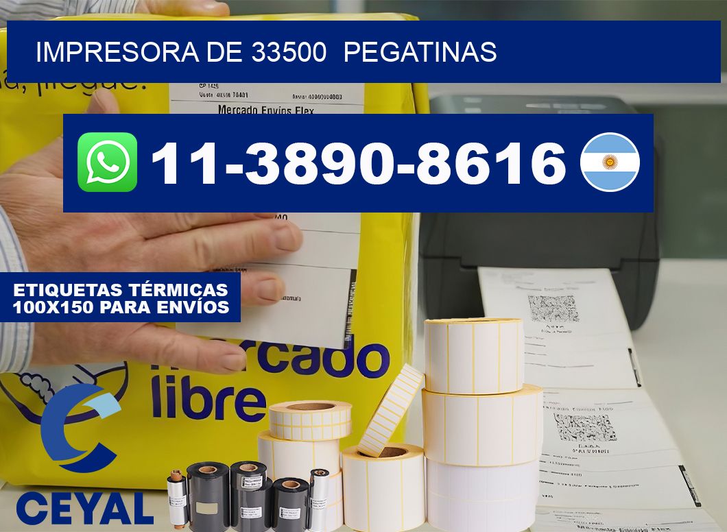impresora de 33500  pegatinas