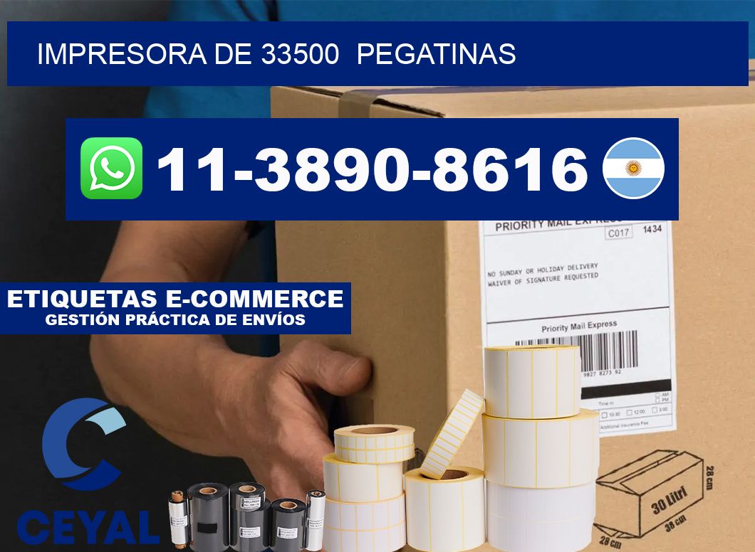 impresora de 33500  pegatinas