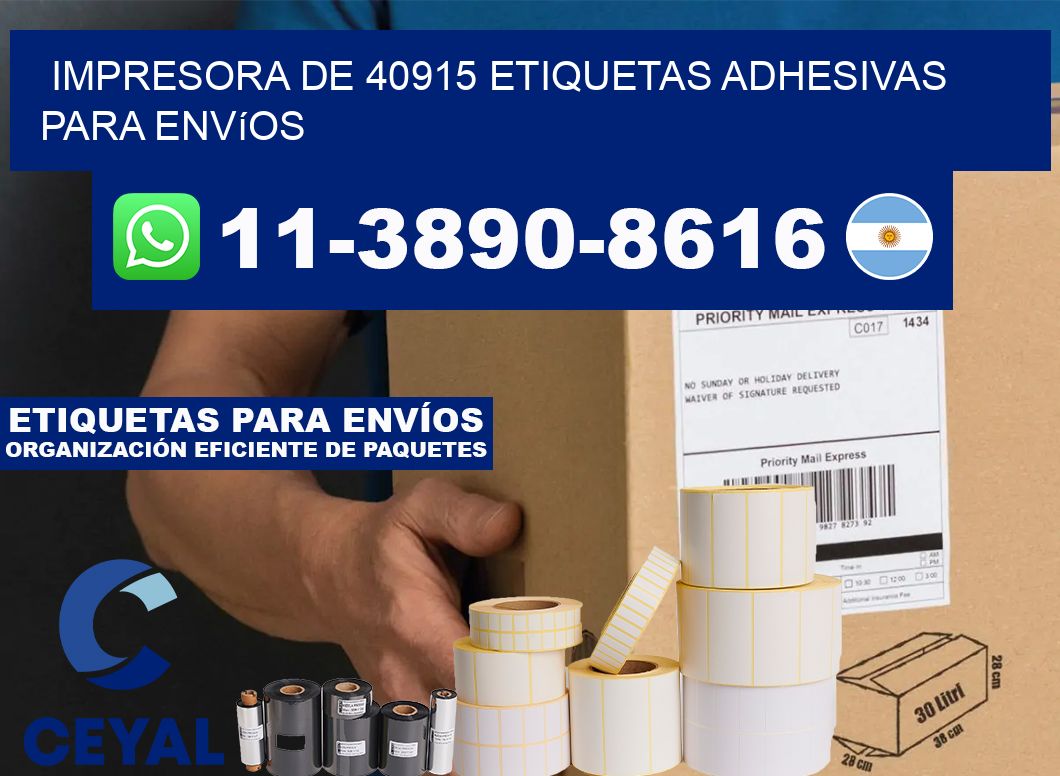 impresora de 40915 etiquetas adhesivas para envíos