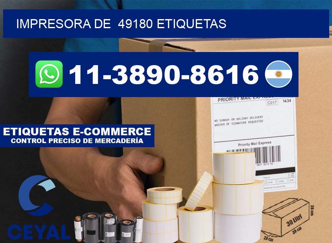 impresora de 49180 etiquetas