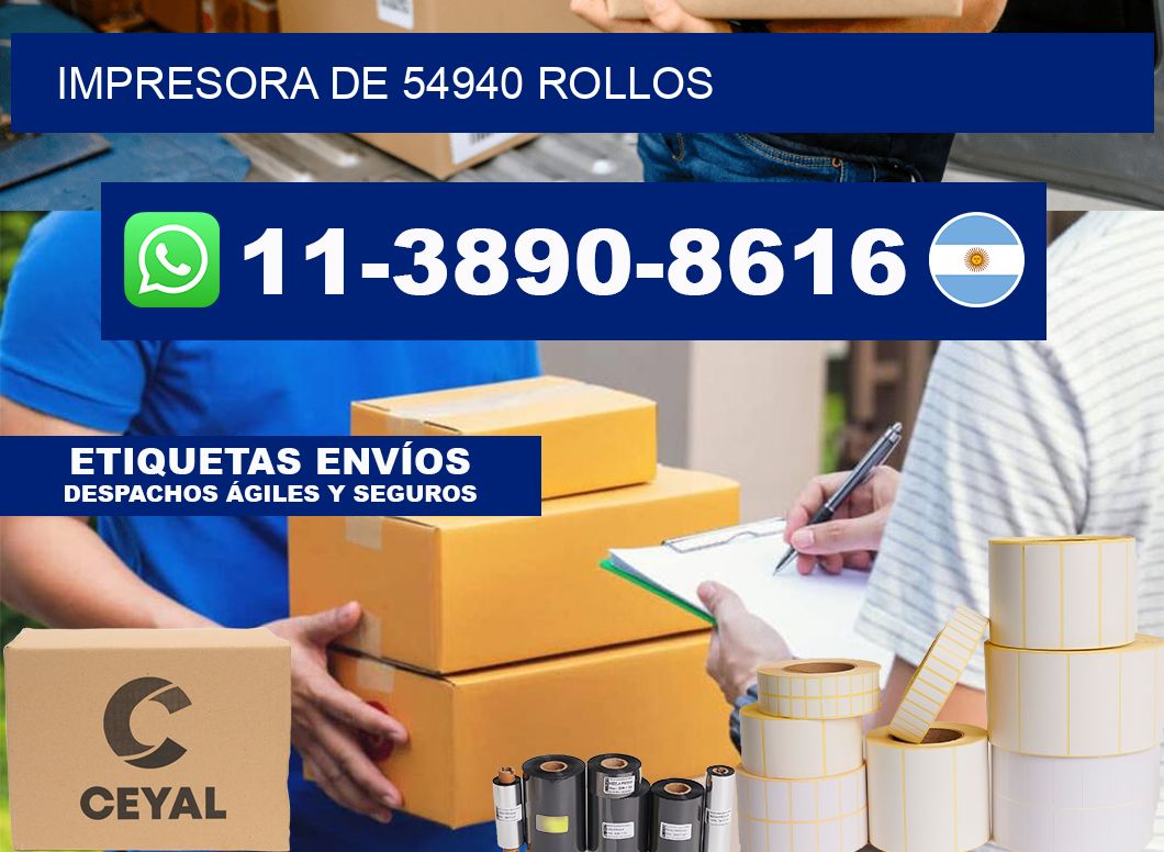 impresora de 54940 rollos