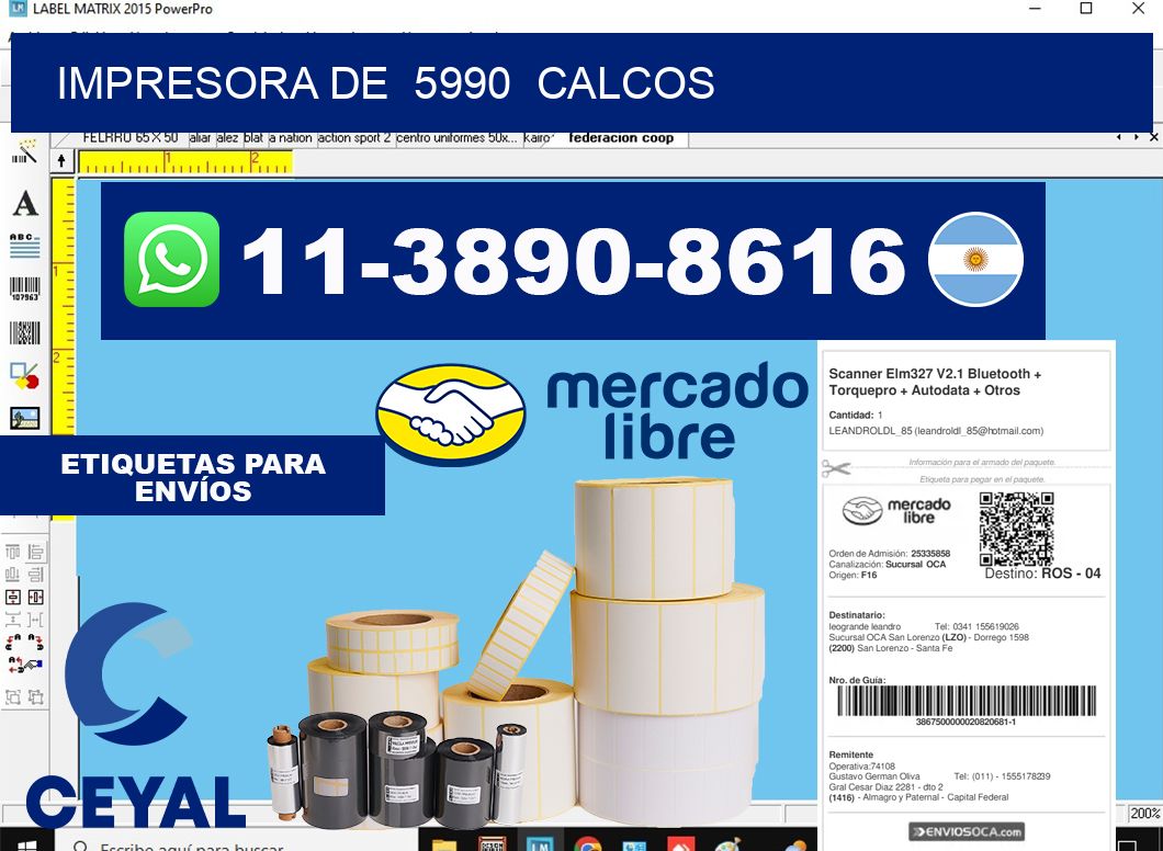 impresora de  5990  calcos