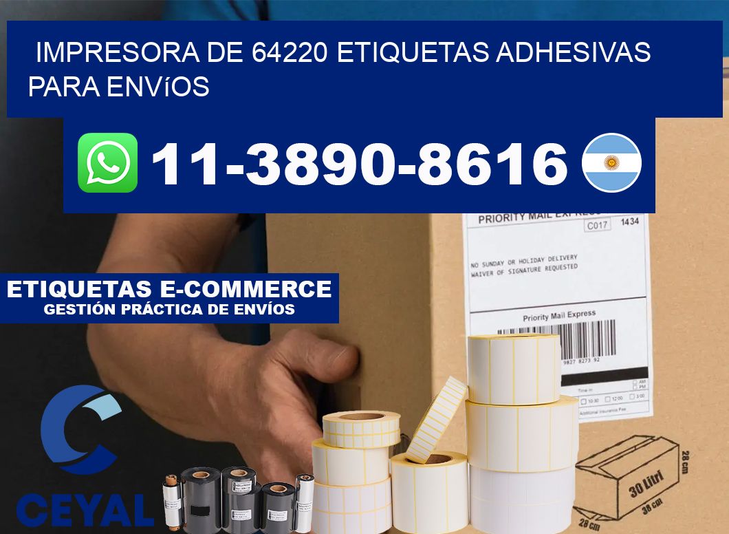 impresora de 64220 etiquetas adhesivas para envíos